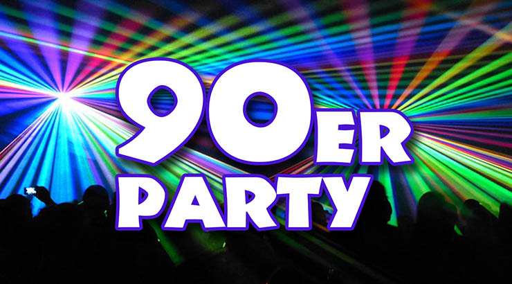 90er Jahre Party im Universum