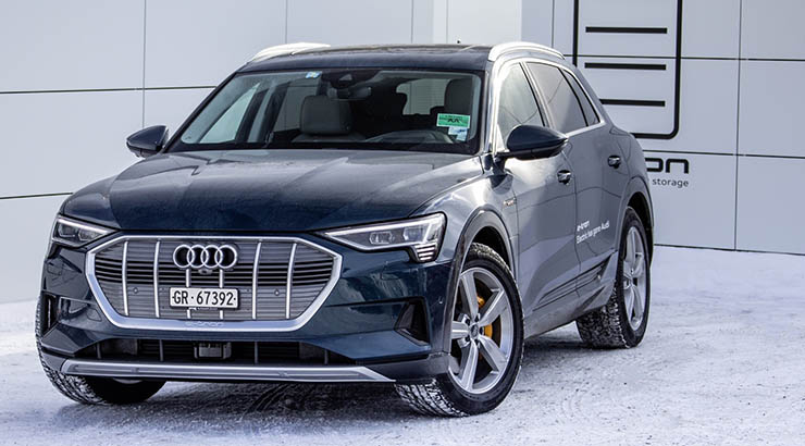 Audi e-tron in Davos