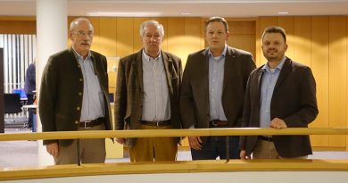 v.l.n.r. Fritz Wiegand, Jochen Meyer zu Bexten, Matthias Ebmeyer und CDU Kreistagsfraktionsvorsitzender Michael Schönbeck